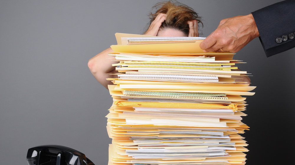 A PA has more work piled in front of her, preventing her from finishing her to-do list