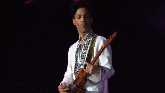 Prince on stage