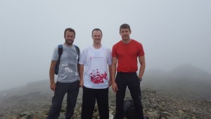 Meeting Needs team at the summit of one of the three peaks