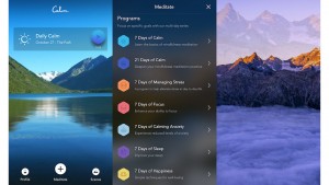 Calm app on iPhone