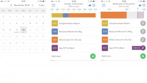 Hours app on iPhone