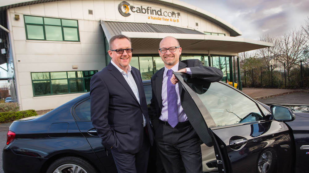 Clive Wratten, CEO of CTI and Michael Luddington, Finance Director of Cabfind