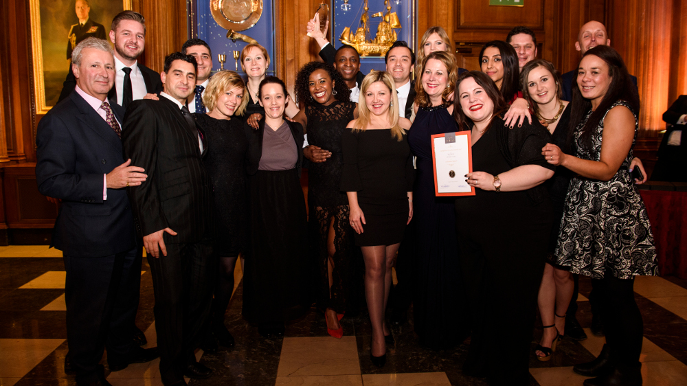 The 30 Euston Square team with their Searcys Values Award