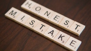 How to recover from a mistake