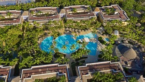 Aerial view of the IBEROSTAR Costa Dorada in the Dominican Republic