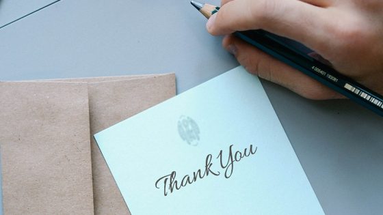 Tips for writing the perfect thank you letter