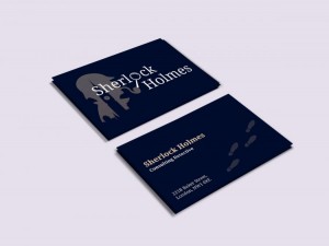 Sherlock Holmes business card