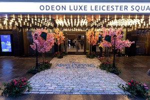 Odeon Luxe Leicester Square – designed to look fancy with Mary Poppins costume