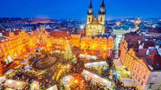 private-jet-charter-Prague-Christmas-market