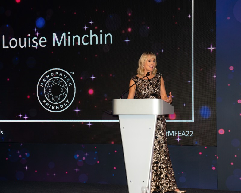 Menopause Friendly Employer Awards presented by Louise Minchin