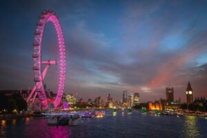 Christmas in London's South Bank London Eye