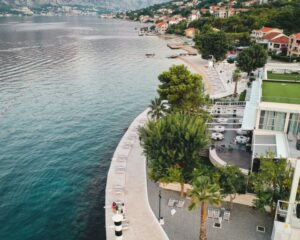 Hyatt Regency Kotor Bay view of the resort