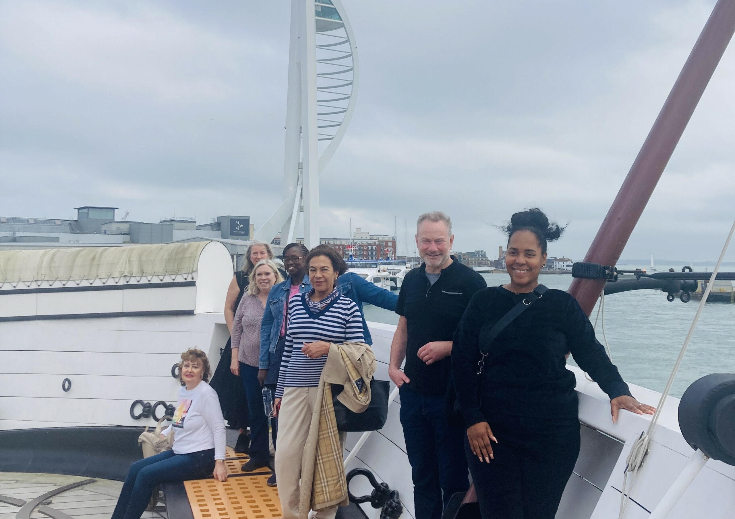 fam trip to Portsmouth onboard HMS Warrior
