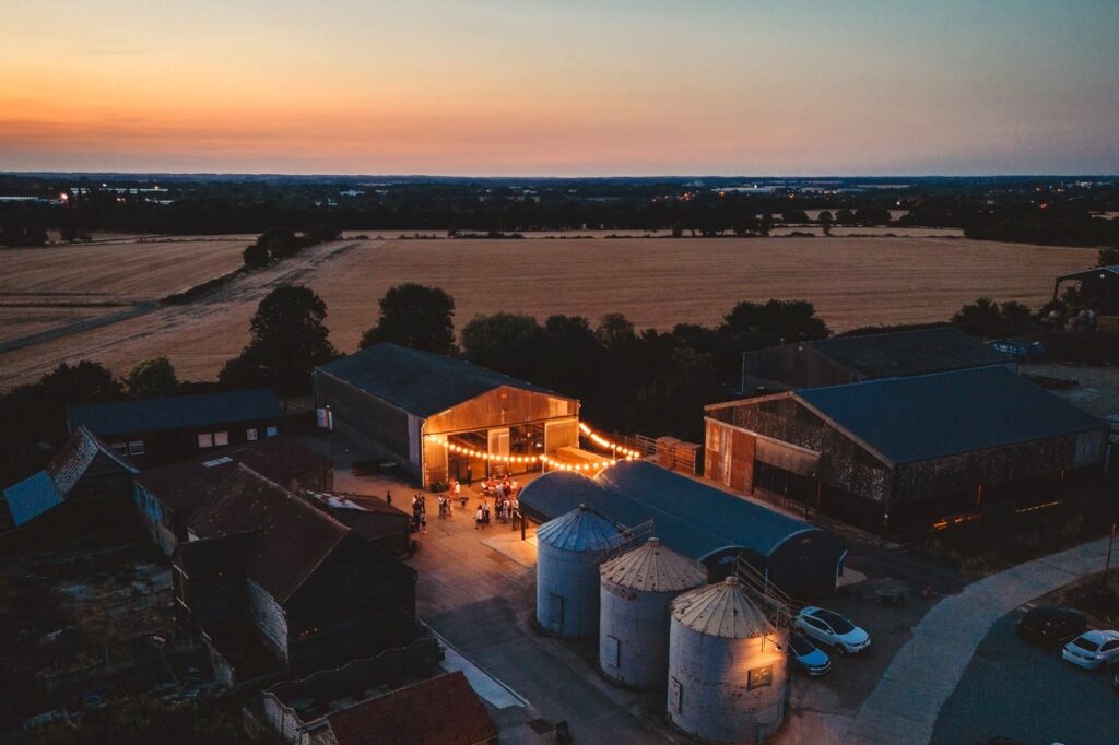 barn accommodation in the fields