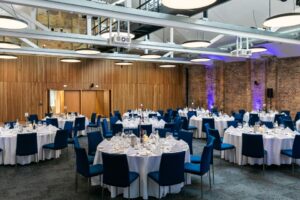 corporate venue with tables