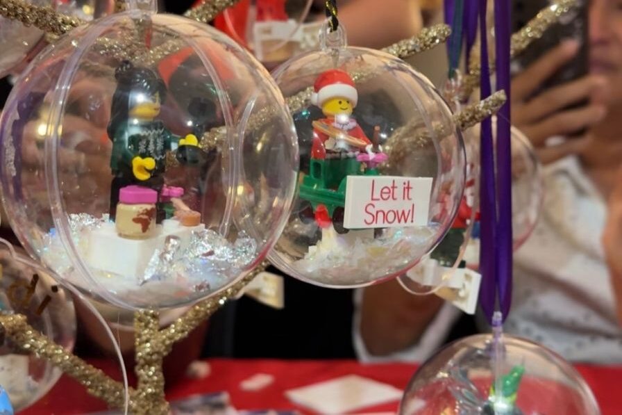Christmas LEGO bauble