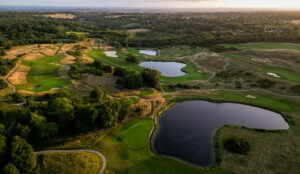 golf course aerial shot