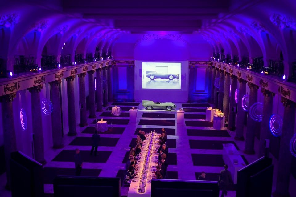 conference venue purple light