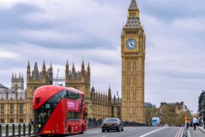 Big ben red bus