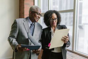 two black colleagues